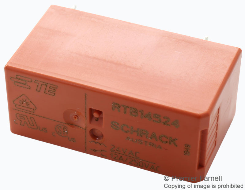 Schrack - TE Connectivity RT424A05 Power Relay Dpdt 5 VDC 8 A PCB DC Bistable