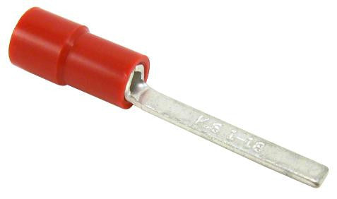 THOMAS & BETTS TV18-18BL-L TERMINAL, BLADE, CRIMP, RED, 22-16AWG