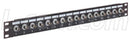 L-COM PR175B1675BLK BNC PATCH PANEL, RECEPTACLE, 75 OHM, 16 PORT, 1U