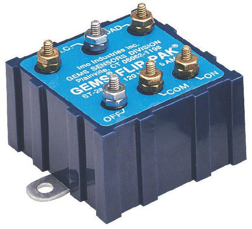 GEMS SENSORS 28196 RELAY, SAFETY, SPDT, 130VAC, 5A