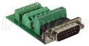 L-COM DGB15MT1 D SUB CONNECTOR, STANDARD, PLUG, 15 POSITION