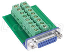 L-COM DGB15FT D SUB CONNECTOR, STANDARD, RECEPTACLE, 15 POSITION