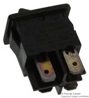 Arcolectric (BULGIN LIMITED) H8550VBAAA Rocker Switch Miniature Off-On Dpst Non Illuminated Panel Mount Black 8500