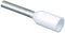 PANDUIT FSD75-8-DSL10 TERMINAL, WIRE FERRULE, 20AWG, WHITE