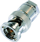 TROMPETER UPL20-2 RF/COAXIAL, BNC PLUG, STRAIGHT, 75 OHM, CRIMP