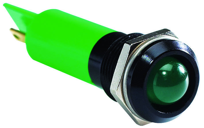 APEM Q12P1BXXG110E PANEL MOUNT INDICATOR, LED, 12MM, GREEN, 2.2V