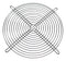 Orion Fans G225 Fan Finger Guard Steel - Wire Form 225mm Axial 215 mm Bright Nickel Chrome