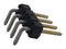 Molex 90121-0128 Board-To-Board Connector 2.54 mm 8 Contacts Header C-Grid III 90121 Series Through Hole