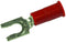 3M 94867 TERMINAL, SPADE/FORK, #8, CRIMP, RED