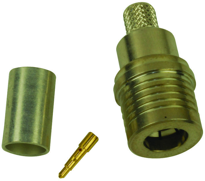 TE CONNECTIVITY 1408333-7 RF/COAXIAL, QMA PLUG, STRAIGHT, 50 OHM, CRIMP