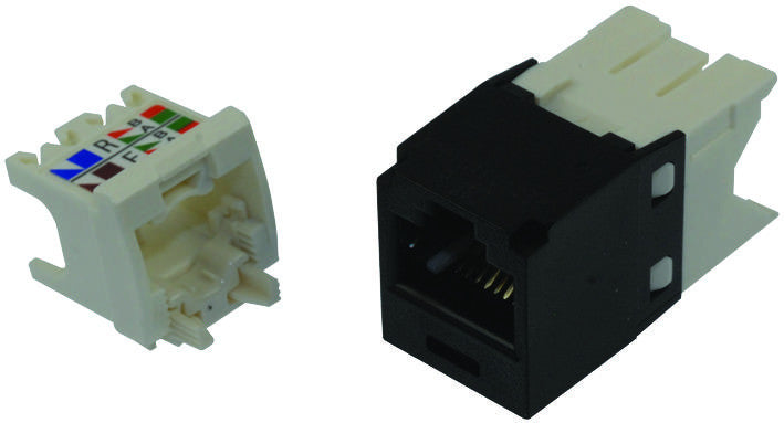 PANDUIT CJ688TGBL CAT6 RJ45 MODULAR JACK, 8 POSITION, 1 PORT