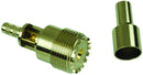 AMPHENOL RF 182306 RF/COAXIAL, UHF JACK, STRAIGHT, CRIMP