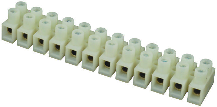 IDEAL 89-608 TERMINAL BLOCK, BARRIER, 12 POSITION, 22-12AWG