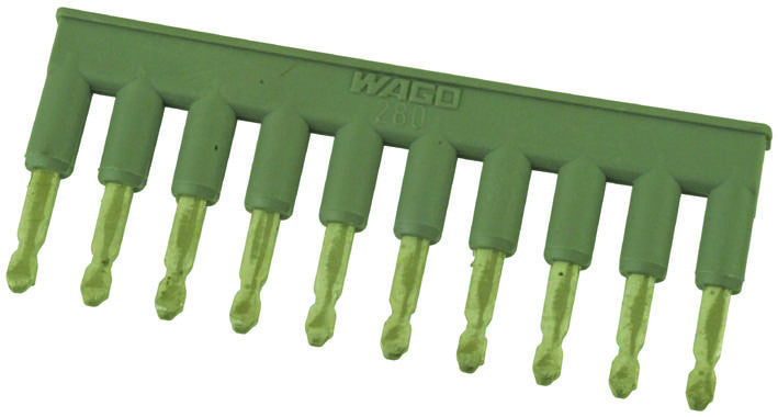 WAGO 280-490 TERMINAL BLOCK JUMPER, 10WAY