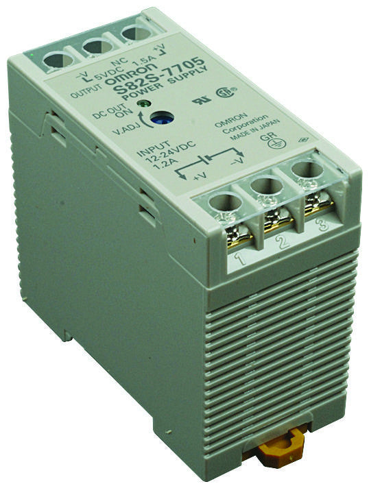 OMRON INDUSTRIAL AUTOMATION S82S-7705 DC-DC CONVERTER, DIN RAIL, 1 O/P, 7.5W, 1.5A, 5V