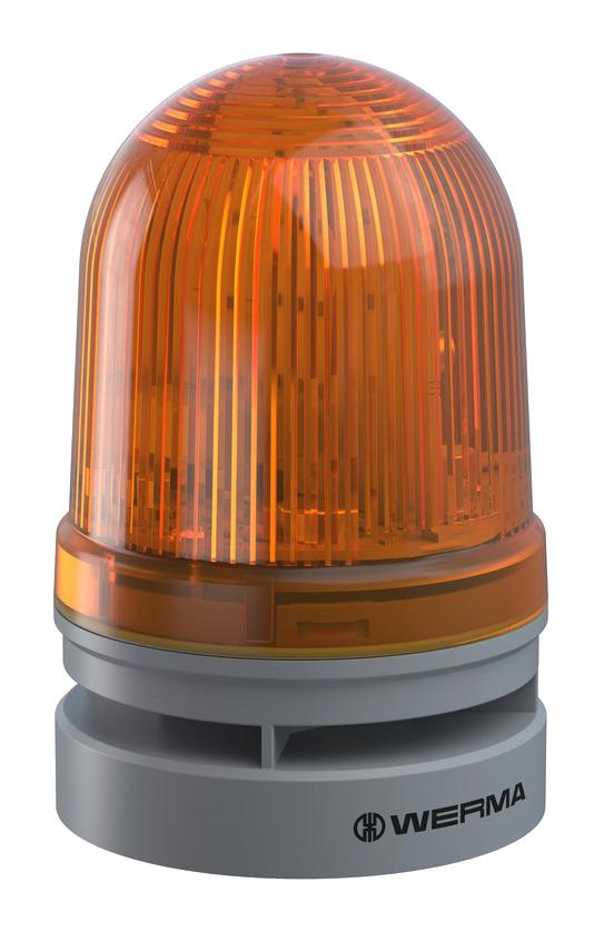 Werma 46131070 46131070 Beacon Multiple Tone/TwinLight 110 dBA Yellow Push-In 85 mm x 130