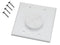 Midlite Products 2GWH-GR2 Double Gang Wireport Cable Pass Through Wall Plate With Grommet - White