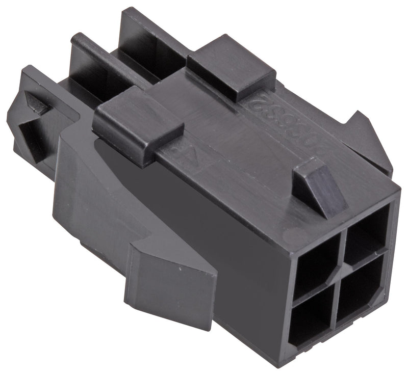 Molex 203632-0400 Connector Housing TPA Dual Row Micro-Fit 3.0 203632 Series Plug 4 Ways 3 mm