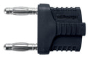 Schutzinger KURZ 19-4 IG MB NI / SW Banana Test Connector Plug Cable Mount 12 A 70 VDC Nickel Plated Contacts Black