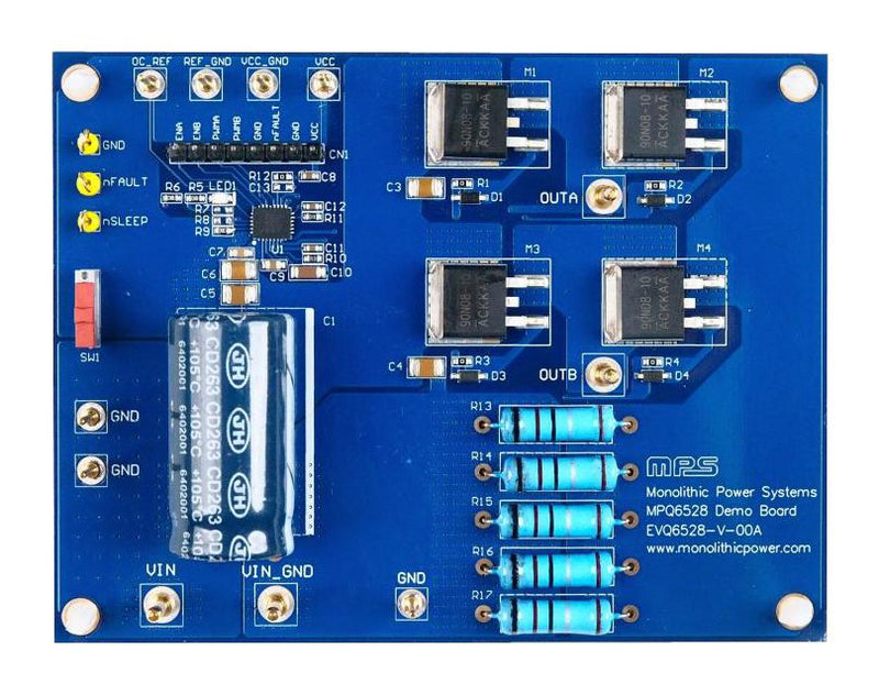 Monolithic Power Systems (MPS) EVQ6528-V-00A Evaluation Board MPQ6528GV Management Half-Bridge Gate Driver