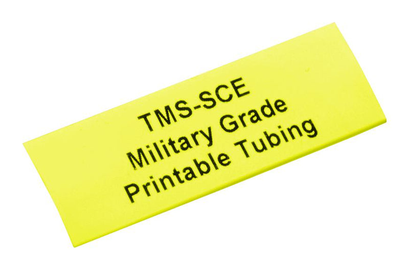 Raychem - TE Connectivity TMS-SCE-2-1/4-2.0-4 Wire Marker Heat Shrinkable Sleeve PO (Polyolefin) Yellow 50.8mm x 57.15mm