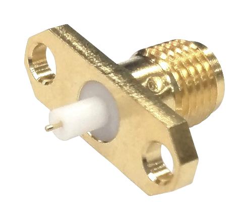 Multicomp MC002930 RF / Coaxial Connector SMA Straight Flanged Jack 50 ohm Beryllium Copper