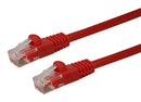 Videk 2965-1R Ethernet Cable UTP Patch Lead Cat5e RJ45 Plug to Red 1 m