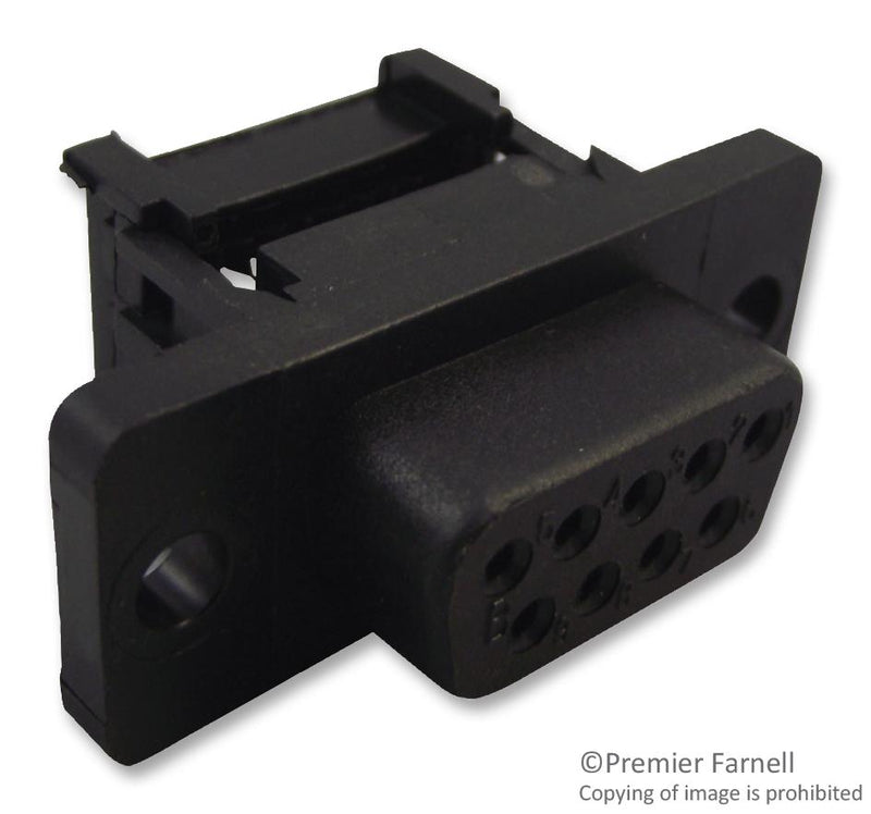 Amphenol Communications Solutions L17DEFRB09S L17DEFRB09S D Sub Connector DB9 Standard Receptacle 17D 9 Contacts DE IDC / IDT