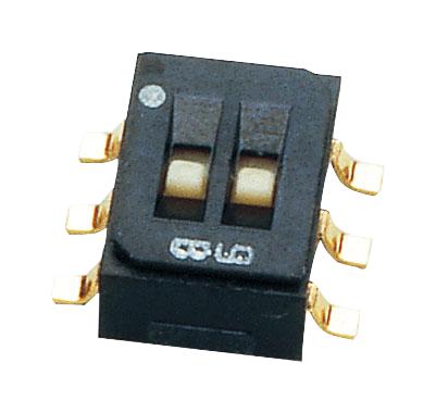 Nidec Copal Electronics CAS-D20TB Slide Switch Dpdt On-On Surface Mount CAS Series 100 mA