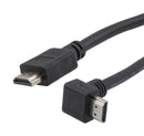 L-COM HD21ZRAU-MM-BLK-2M Hdmi 2.1 Cable M/RA-UP-M Lszh BLK 2.0M 52AK0516 New