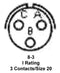 Amphenol Industrial PT06E-8-3P PT06E-8-3P Circular Conn Plug Size 8 3POS Cable