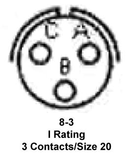 Amphenol Industrial PT06E-8-3P PT06E-8-3P Circular Conn Plug Size 8 3POS Cable