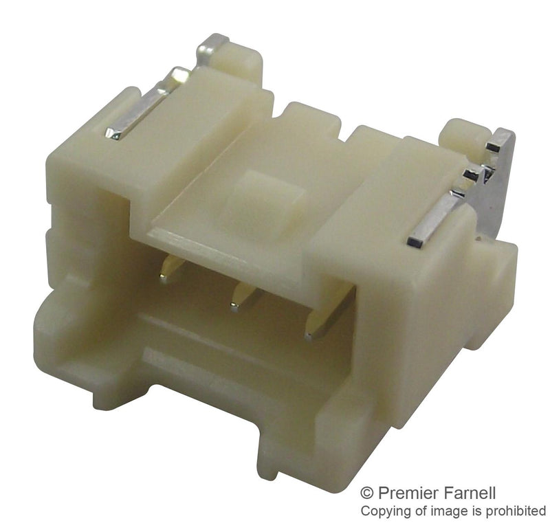 JST (JAPAN Solderless TERMINALS) SM03B-PASS-TB(LF)(SN) SM03B-PASS-TB(LF)(SN) Pin Header Wire-to-Board 2 mm 1 Rows 3 Contacts Surface Mount PA