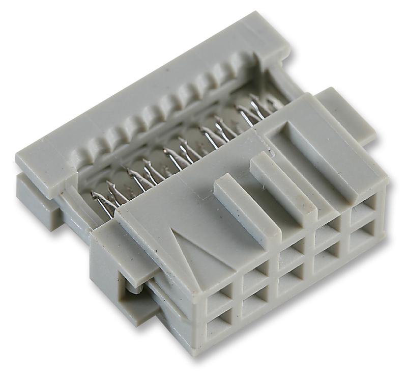 AMP - TE Connectivity 1-215882-0 1-215882-0 IDC Connector Receptacle Female 2.54 mm 2 Row 10 Contacts Cable Mount