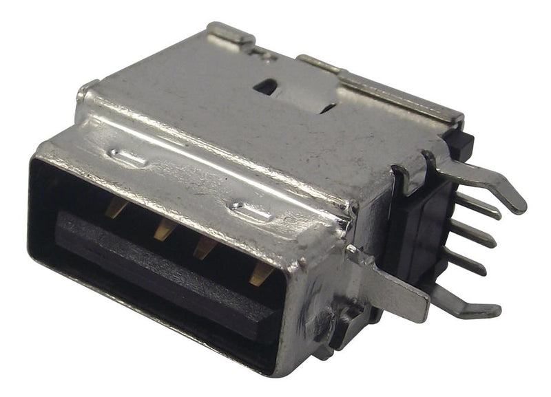 Molex 89485-8003 USB Connector Type A 2.0 Receptacle 4 Ways Through Hole Mount Right Angle