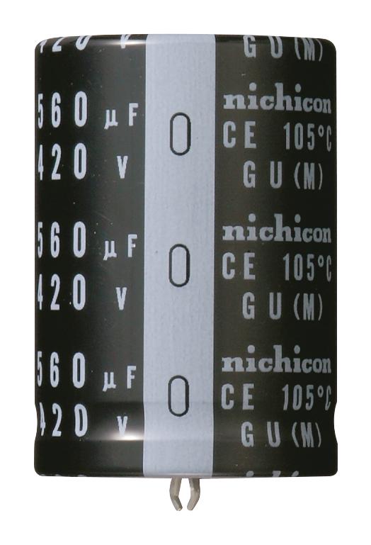 Nichicon LGU2G221MELB Electrolytic Capacitor 220 &Acirc;&micro;F 400 V &plusmn; 20% Snap-In 3000 Hours @ 105&deg;C