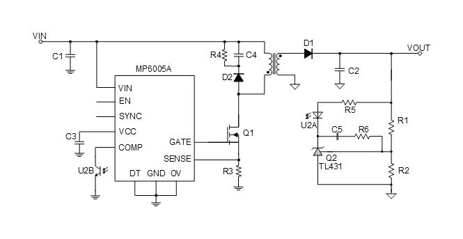 Monolithic Power Systems (MPS) MP6005AGQ-P MP6005AGQ-P Controller DC/DC Converter Flyback 8 to 80V/in 420KHz -40 125DEG C QFN-10 New