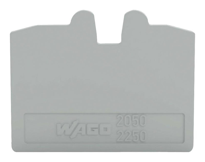 Wago 2050-1291. 2050-1291. END and Intermediate Plate Gray Rail