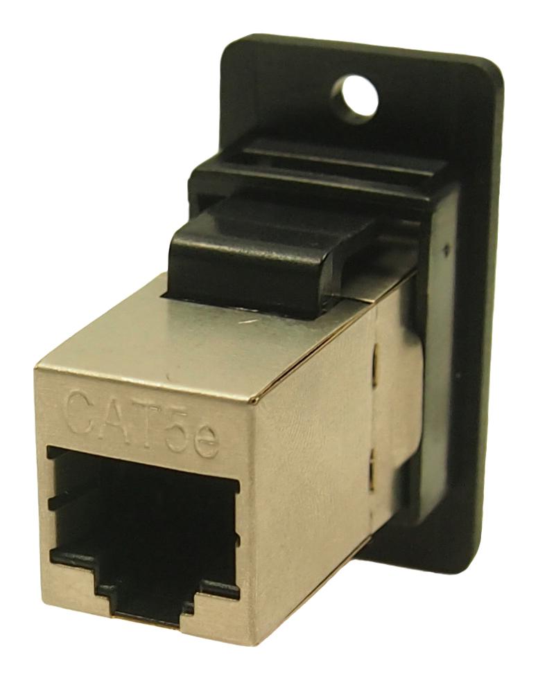 Cliff Electronic Components CP30620SX1 CP30620SX1 In-Line Adapter Cat5e RJ45 Adaptor Slim Feedthrough Jack 8 Ways