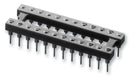 ARIES 24-3518-10 IC & Component Socket, 518 Series, DIP, 24 Contacts, 2.54 mm, 7.62 mm, Gold Plated Contacts