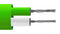 Labfacility XF-1291-FAR Thermocouple Extension Cable PFA Insulated Flat Pair Type K 1/0.3 mm Green 10 m