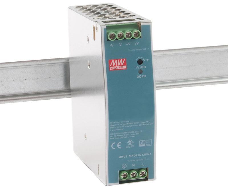 Mean Well EDR-120-12 AC/DC DIN Rail Power Supply (PSU) ITE 1 Output 120 W 12 V 10 A