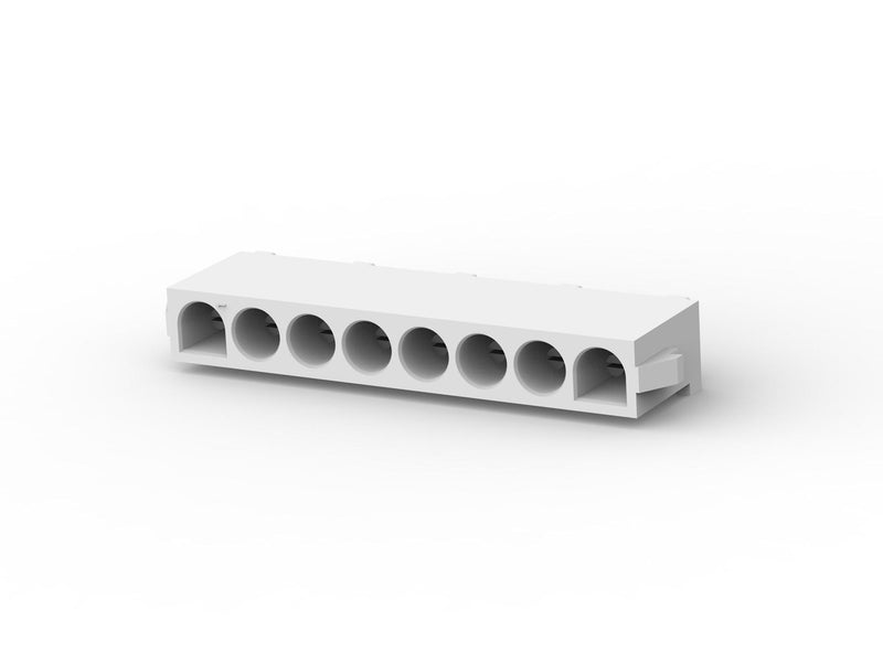 AMP - TE Connectivity 643410-1 Pin Header Wire-to-Board 6.35 mm 1 Rows 8 Contacts Through Hole Universal MATE-N-LOK Series