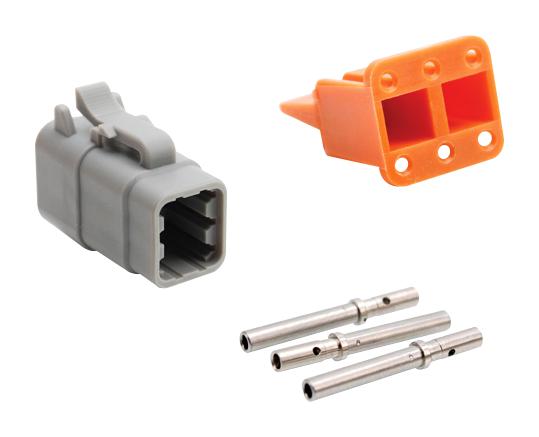 Amphenol SINE/TUCHEL ATM06-6S-KIT01 KIT Plug CONN/WEDGELOCK/CONTACT 6POS