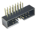 Multicomp PRO MP008643 Pin Header Wire-to-Board 2 mm Rows 14 Contacts Through Hole Right Angle MCP 2MM RA