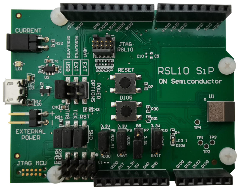 ON Semiconductor RSL10-SIP-001GEVB Development Board RSL10 SiP (System In Package) Bluetooth Low Energy On Debugger