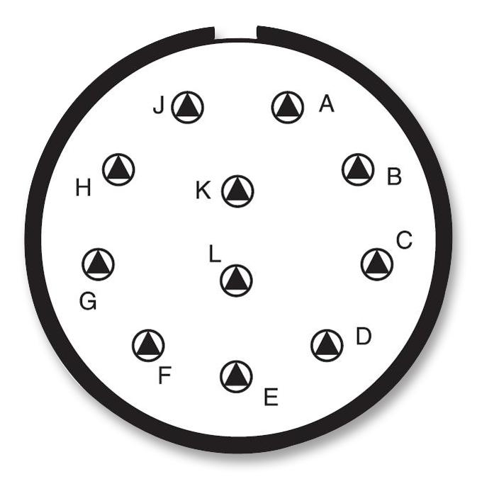 Amphenol Industrial D38999/26FG11BN D38999/26FG11BN Circular Connector MIL-DTL-38999 Series III Straight Plug 11 Contacts