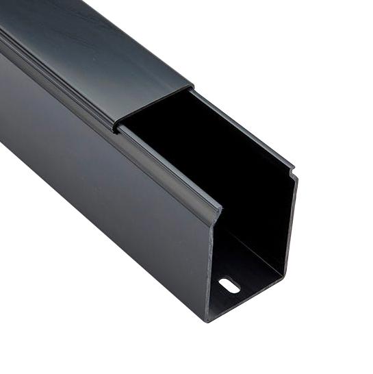 Betaduct 10220000Y 10220000Y Trunking Solid Wall 100 mm (H) x 50 (W) 2 m (L) Black PVC