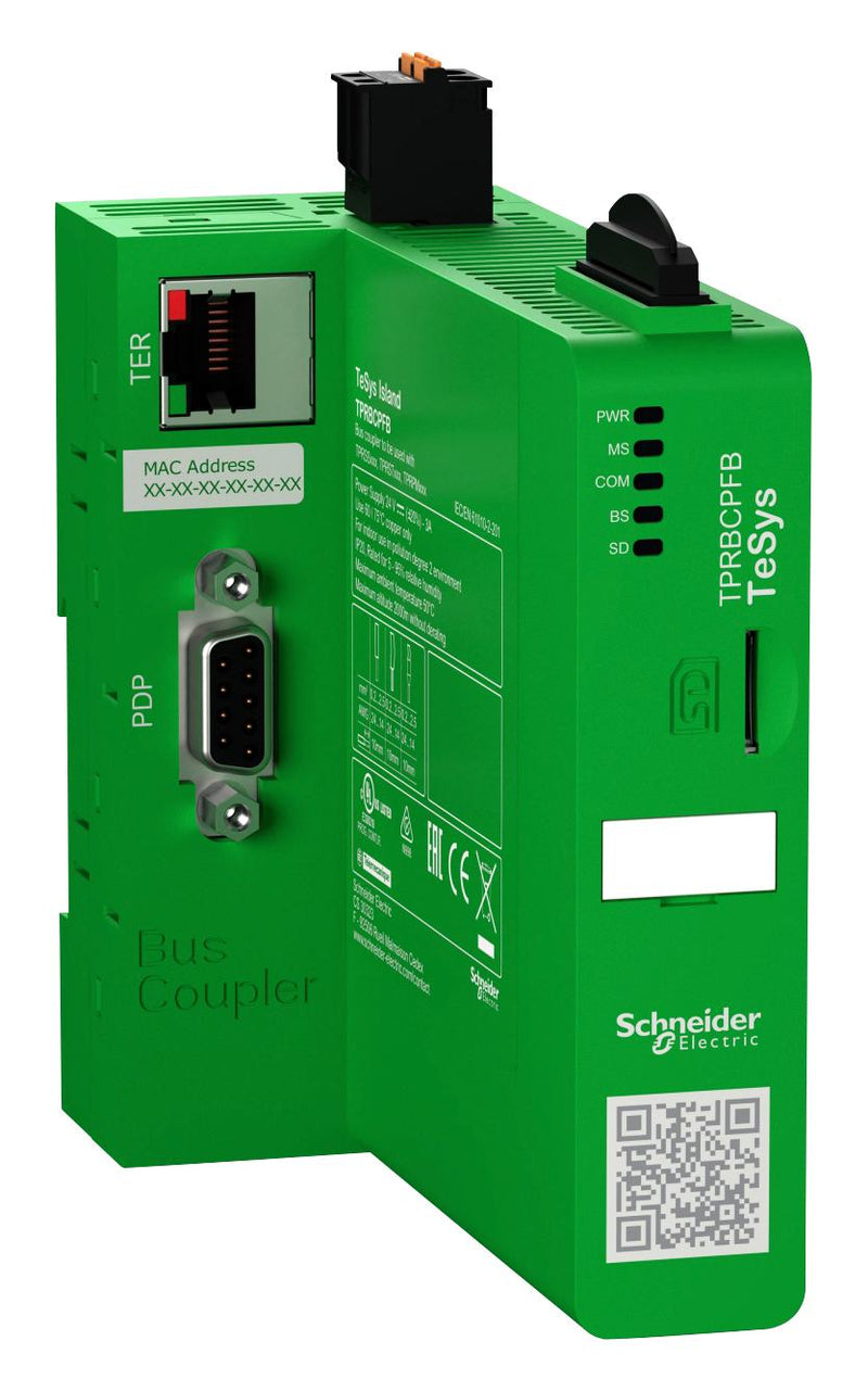 Schneider Electric Tprbcpfb Bus Coupler Profibus DP 24 VDC 3 A Tesys Island Series