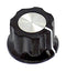 Alcoswitch - TE Connectivity PKES60B1/8 Knob Round Shaft 3.17 mm Phenolic Fluted With Indicator Line 19 Pkes Series